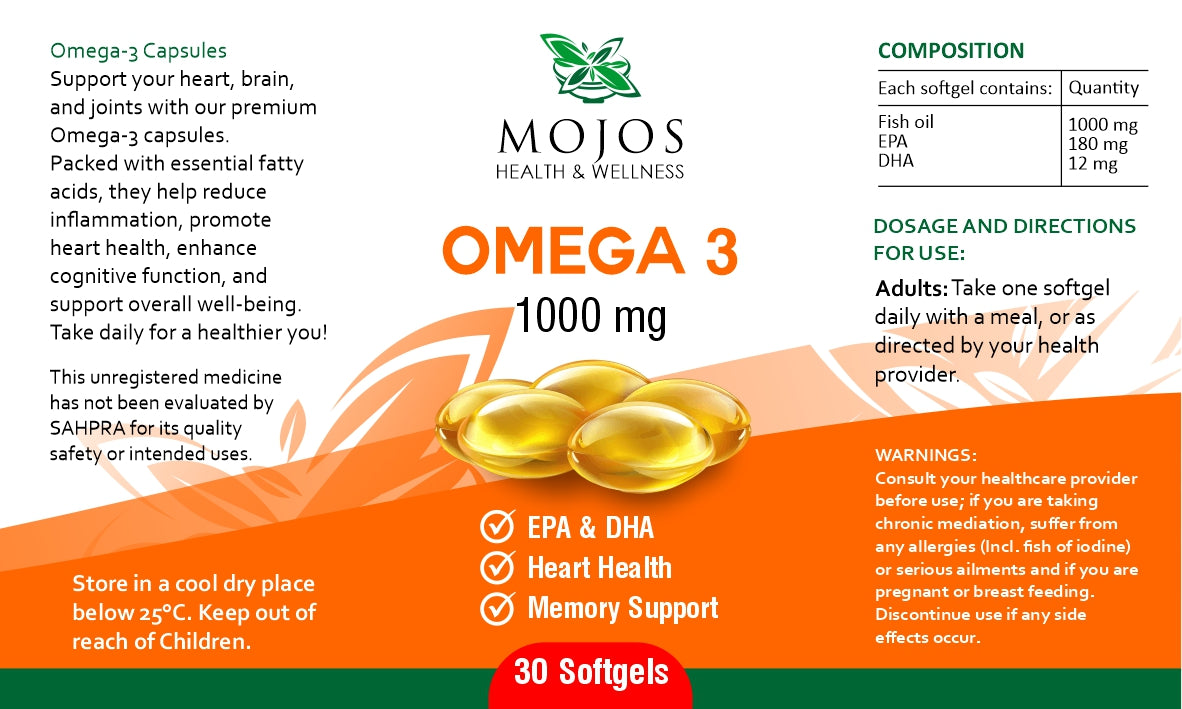 Mojos Omega 3 1000mg 30s
