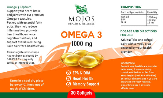 Mojos Omega 3 1000mg 30s